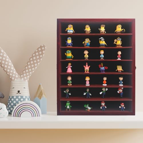 Image of 16x20 Shadow Box Frame with Removable Shelves, Red Deep Memory Box Display Case for Keepsake Collectibles, Coins Military Medals Pins Wedding Flowers
