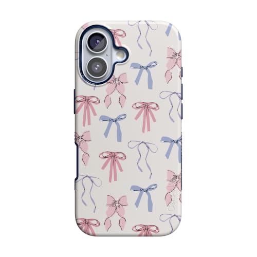 Casely iPhone 17 Case | Coquette Girlie | Pastel Bows | Bold Protective Design | Compatible with MagSafe