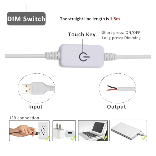 Interruptor táctil USB para solucionar cortes de luz y regular tiras LED cómodamente 5