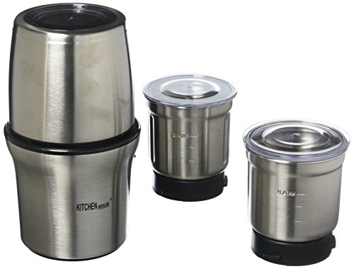 Kitchen Highline 342612 SP-7412S Stainless Steel Wet and Dry Coffee/Spice/Chutney Grinder with Two Bowls, 220V (Not for USA - European Cord) by Kitchen Highline - Image 3