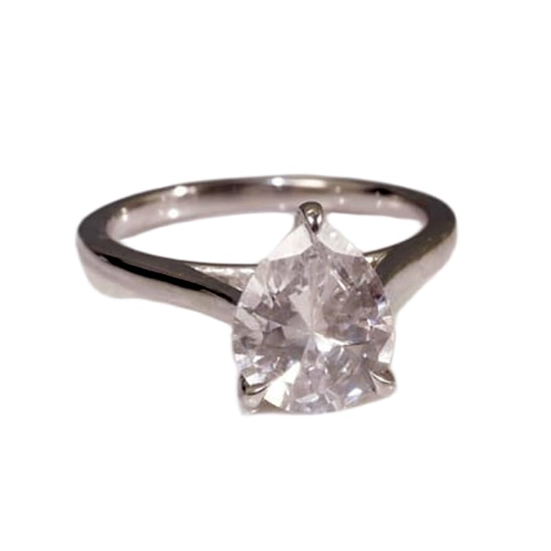 Bague solitaire argent 925 et pierre CZ le cadeau idéal pour sceller une promesse
