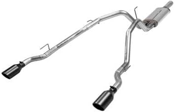 Flowmaster 717860 FlowFX Cat-Back Exhaust Kit Dual 2.5 Inch 409 Stainless Steel Tailpipes 4.5 Inch Black Ceramic 304 Stainless Steel Tips Compatible with 2009-2024 Classic Body Ram 1500 5.7L Hemi