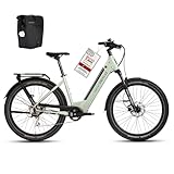 DERUIZ Quartz SUV 27,5' E-Bike für Erwachsene, Elektrofahrrad Trekkingrad E-Bike Herren Damen mit 48V 13.4Ah Akku,Max 161km Reichweite, Hydraulische Bremsen, 8-Gang-Kettenschaltung, Pedelec Citybike