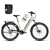 DERUIZ Quartz SUV 27,5' E-Bike für Erwachsene, Elektrofahrrad Trekkingrad E-Bike Herren Damen mit 48V 13.4Ah Akku,Max 161km Reichweite, Hydraulische Bremsen, 8-Gang-Kettenschaltung, Pedelec Citybike