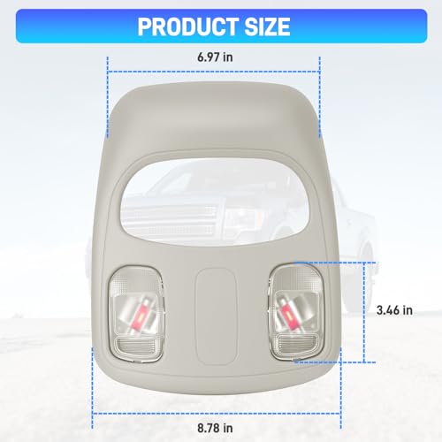 NEOVIRE Overhead Console Dome Light, Upgraded LED Map Reading Lights Lamp by NEOVIRE - Image 8