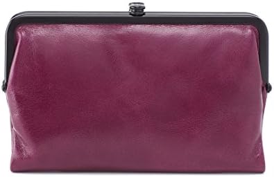 Hobo Womens Glory Vintage Leather Clutch Wallet (Eggplant)