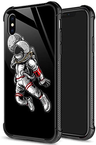 Compatible with iPhone XR Case,Astronaut Dunk iPhone XR Cases for Boys Men,Pattern Design Shockproof Anti-Scratch Organic Glass Case for Apple iPhone XR 6.1 inch