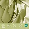 ClevaHome Queen Size Sheet Set - 6 Piece Soft Breathable Luxury Bed Sheet Set - Shrinkage & Fade Resistant Embroidered Bedding Sheet with Deep Pocket, 2 Extra Pillowcases (Queen, Leaf Green) #5