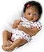 The Ashton - Drake Galleries Sweet Butterfly Kisses Coos at Your Touch with Hand-Rooted Hair - So Truly Real African-American Lifelike, Interactive & Realistic Newborn Baby Doll 19-inches