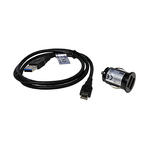 mobile-laden adapter samochodowy 2.1 A, kabel do transmisji danych USB-C do Sony Xperia XA2 Ultra, obsługuje USB 3.0