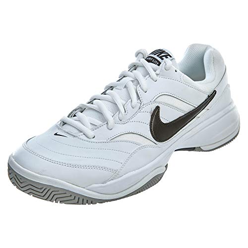 NIKE Men's Court Lite Tennis Shoe, White/Medium Grey/Black, 11 D(M) US