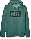 Nef, New World, Herren-Sweatshirt, Kapuzenpullover mit Neff-Logo und Kängurutasche vorne