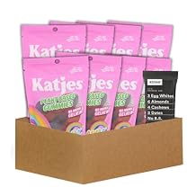 8x Katjes Gummies Rainbow 4.9 OZ Bundle with Rxbar Bar Protein Choc S Salt 1.8 OZ Fruity Vegan Chews, Natural Flavors, Chocolate Sea Salt Protein Snack Gift Set 9 Items