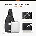 SKYSPER Sling Bag RFID Crossbody Sling Backpack Cross Body Shoulder Bag Travel Hiking Daypack for Women Men(Black)