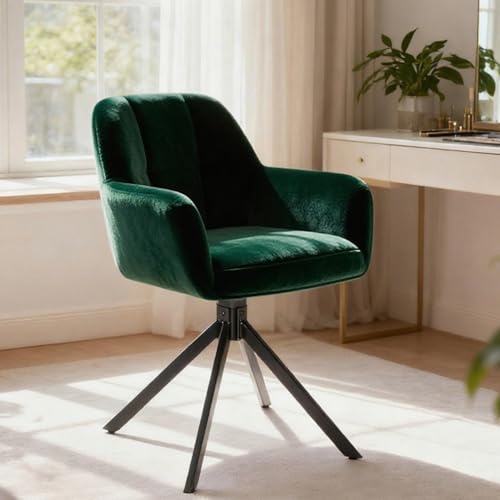 DUMOS Bürostuhl Schreibtischstuhl schminktisch Stuhl kleine Schreibtischstühle mit Rollen niedlicher Drehstuhl mit Rückenlehne armlos Heimbüro Bürostuhl