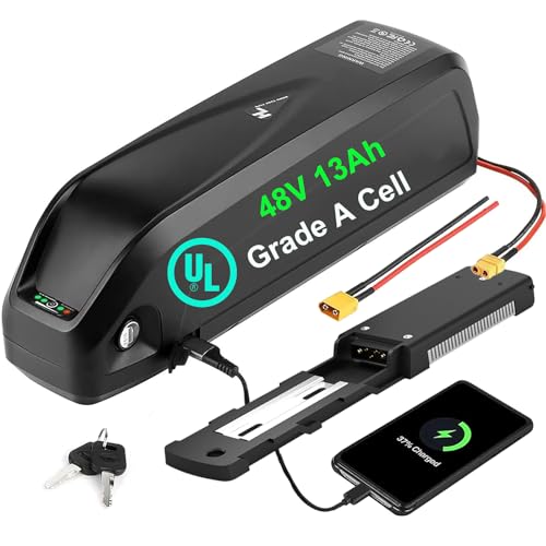 DICHOU (UL Certificated) 48V 13Ah 624Wh Electric Bike Battery for 500W 750W...
