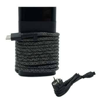 65W USB Typ C Netzteil Ladegerät Ladekabel Passend für HP Pavilion 14, Envy x360 14-15 16, für Elitebook, Probook, Spectre x360 13-14, Elite x2 1012, Chromebook 11 Laptop