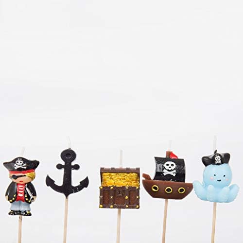 Smiling Faces Party Candles - Fun Novelty Candles for Birthday Cakes & Parties - Childrens Cake Toppers - Dinosaur