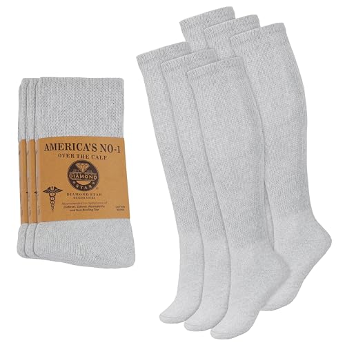 2 Pairs Diabetic Socks Over The Calf - Knee High
