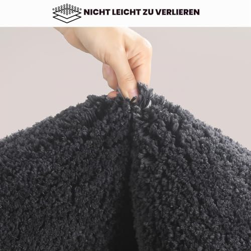 Baahrnom Mikrofaser Badezimmerteppich 40x60cm,Badematte Rutschfest Waschbar – Ansicht 5