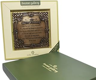 Bronze Plated Wall Plaque With Old Irish Blessing Design