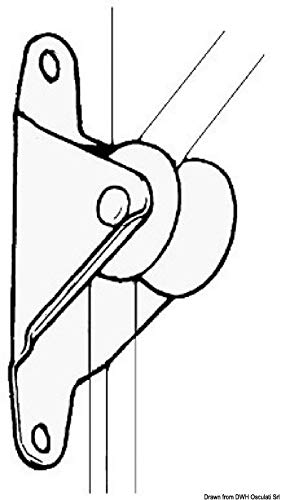 Poulie à fixer à la verticale 12 mm Sea Sure accastillage voilier dériveur