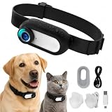 2026 Neue Katzen Kamera Halsband, 1080P 170° Weitwinkel Katzen Kamera, HD USB Wiederaufladbar, Verstellbares Haustierkamerahalsband für Hunde und Katzen