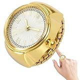 Reloj pequeño reloj de dedo elegante oro rosa creativo accesorio hombre mujer regalo Navidad cumpleaños joyas, dorado, Siehe Beschreibung