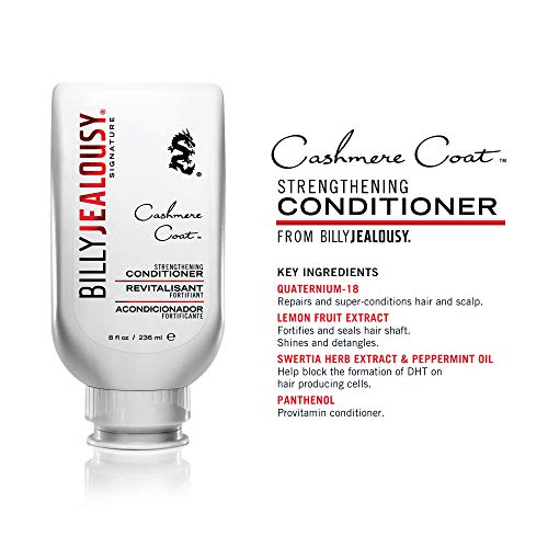 Billy Jealousy Cashmere Coat Hair Conditioner For Men, Strengthening & Hydrating Conditioner Infused With Peppermint, Lemon Fruit & Swertia Extract Ideal For Fine, Thinning Hair, 8 Fl Oz #TOP2