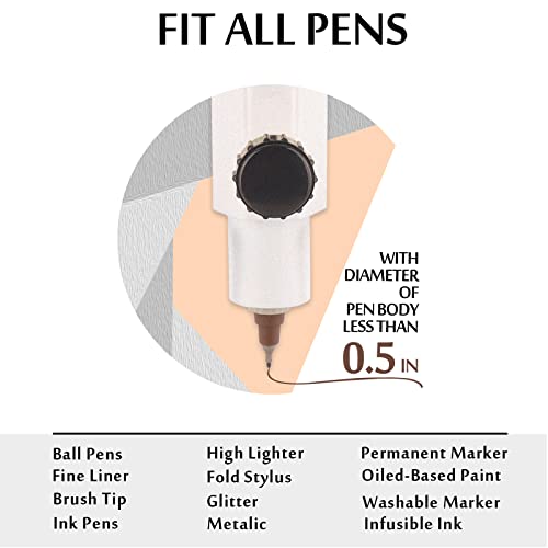 Image of Universal Pen Adapter Set,Compatible with Maker 4 3 /Maker,Explore Air 2 /Air,Explore 4 3 /Explore /Venture,Work with Sharpie,BIC,Crayola,Sakura and More Pens Less Than 0.5 inch(Not for Explore 5)