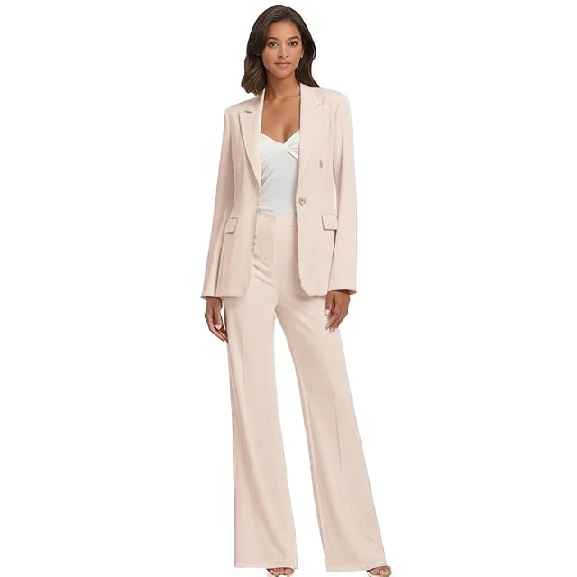 Womens Tuxedos Womens 2 Piece Suits Set Business Office Womens Suiting Womens Blazer Pants Wedding