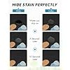 AMOAMI Coffee Mat Hide Stain Rubber Backed Absorbent Dish Drying Mat for Kitchen Counter - Bar Accessories Fit Under Coffee Maker, Espresso Machine, Dish Rack - Floral Black 12x19