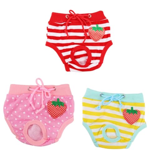 Balacoo Cotton Dog Physiological Pants Comfortable Sanitary Diapers for Cats Dogs Protects Carpets Floors from Stains Reusable Washable