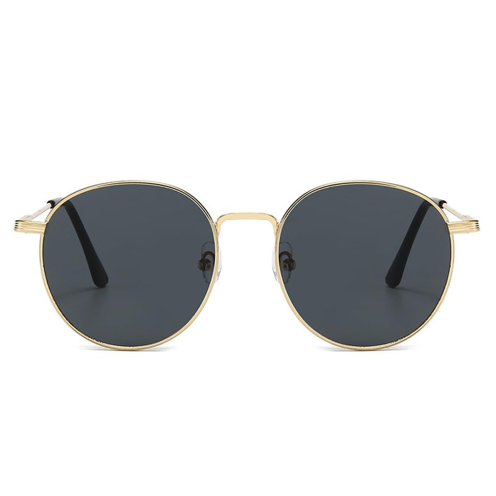 Okulary przeciwsłoneczne męskie vintage, okrągła metalowa oprawka, anty UV400, okulary przeciwsłoneczne dla kobiet, męsk
