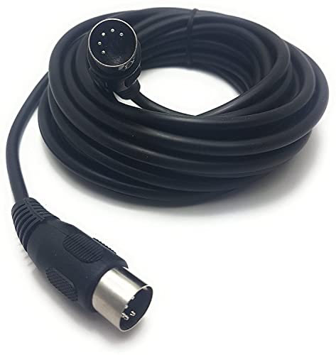 Midi Cable With 5 Pin Din Plugs 10 Feet (Ft) Black (3 Pack) #TOP5