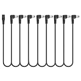 Gtziqa Daisy Chain, 1 to 8 Way Daisy Chain Cable Guitar Effect Pedal Power Supply Splitter Cable (Black)