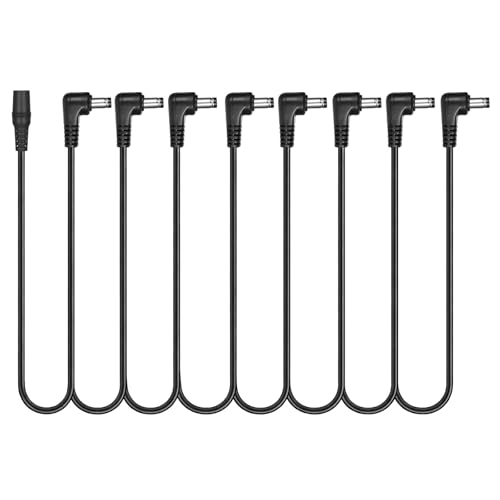 Gtziqa Daisy Chain, 1 to 8 Way Daisy Chain Cable Guitar Effect Pedal Power Supply Splitter Cable...