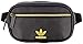 adidas Originals Unisex PU Leather Waist Pack, Black/Gold, ONE SIZE