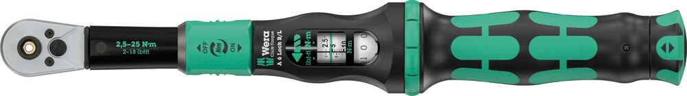 Wera Light Click Torque Lock A 6 Right / Left Torque Wrench 1/4" 2.5Nm - 25Nm