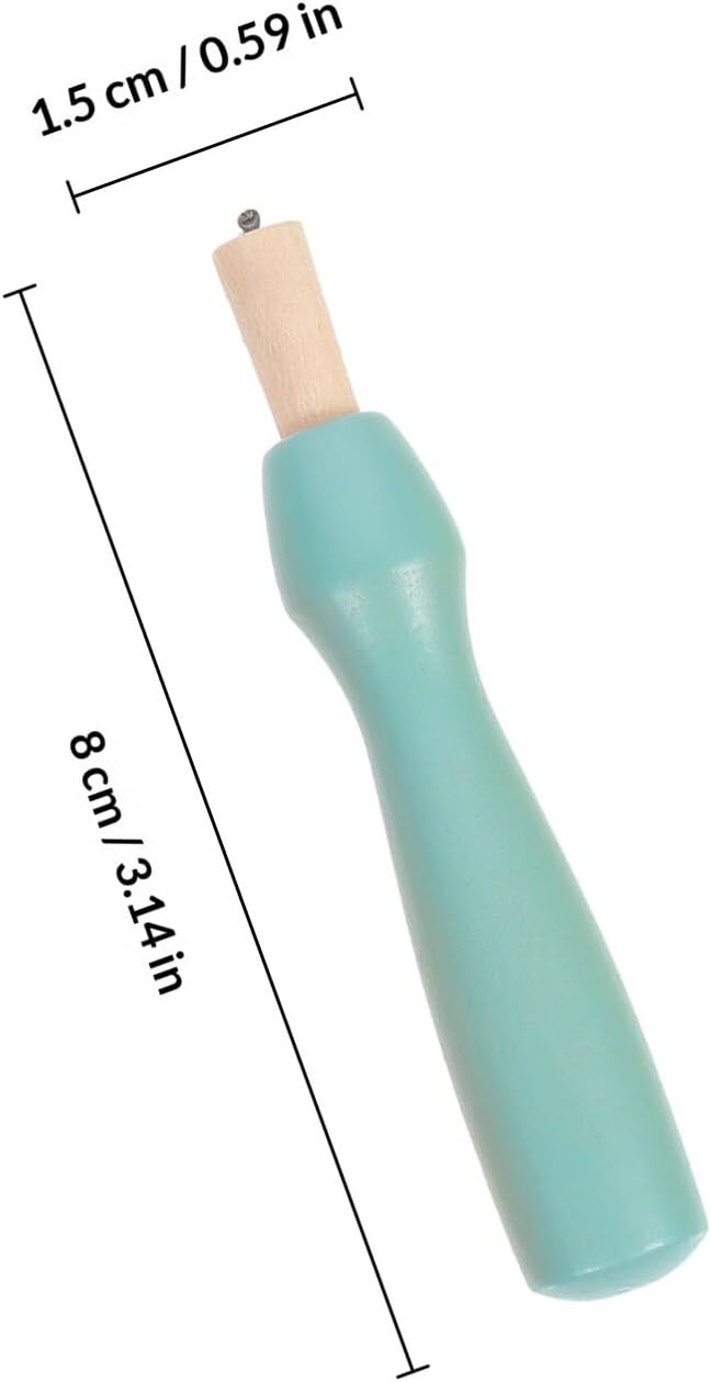 CALLARON 8pcs Multi-Color Wool Felting Needle Set with Wooden Handles for DIY Crafting Embroidery Felting Supplies for Beginners and Hobbyists for Needlework Projects Random Color