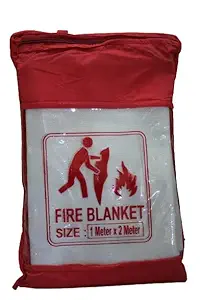 Fire Blankets for Industries Hotels, Kitchen, Camping, Home, Flame, Retardant, Fiber Glass Material Fire Suppression Blanket- White Color