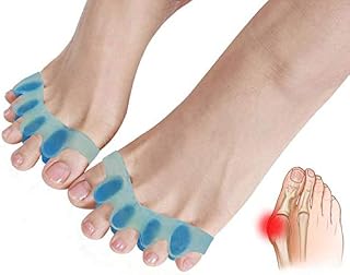 Gel Toe Separators,Toe Stretchers Toe Spacers for Cushioning and Relieve Bunion Pain Rubber