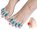 Gel Toe Separators,Toe Stretchers Toe Spacers for Cushioning and Relieve Bunion Pain Rubber Toe Straightener Achilles Stretcher for Men and Women (1 Pair)
