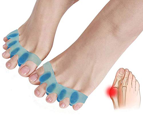 Gel Toe Separators,Toe Stretchers Toe Spacers for Cushioning and Relieve Bunion Pain Rubber