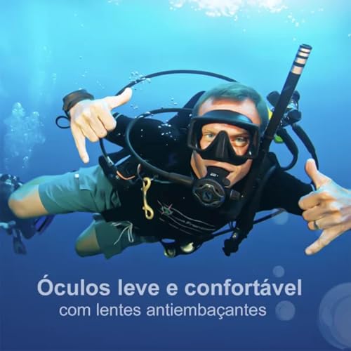 Óculos de Natação Adulto Unissex, Mascara de Mergulho, Máscara de Mergulho, Snorkel Adulto, Snorkel,