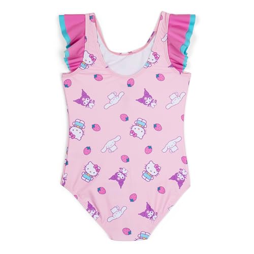 Image of Hello Kitty One Piece Bathing Suit UPF 50+ Newborn to Big Kid Sizes (0-6 Months - 14-16)