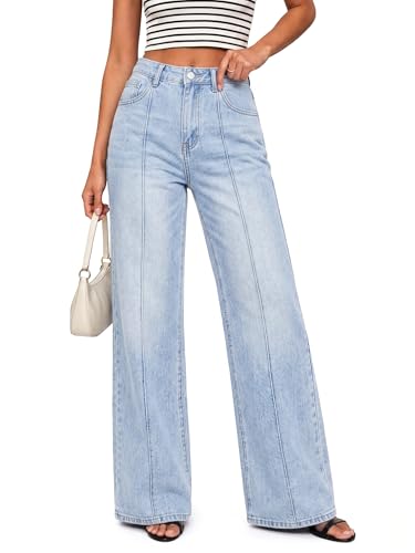EMMIOL Straight Leg Jeans for Women High Waisted Womens Wide Leg Jeans