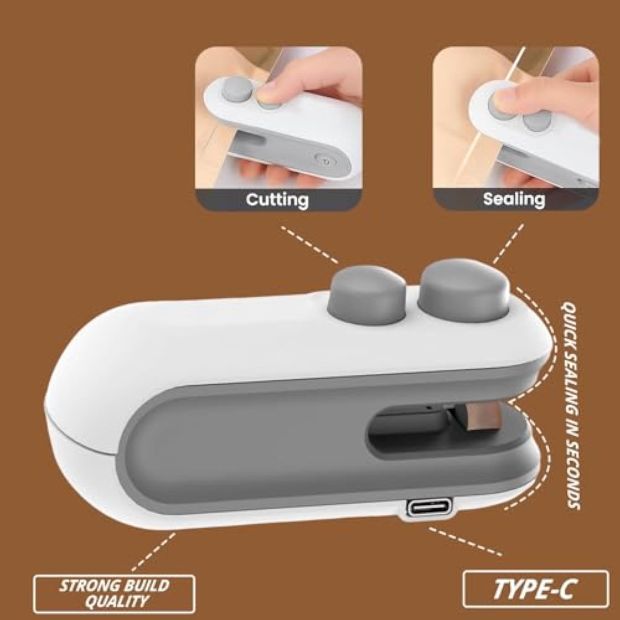 Portable Mini Heat Sealer for Chips & Snacks