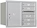 Salsbury Industries 3706D-04ARU 4C Horizontal Mailbox, Aluminum