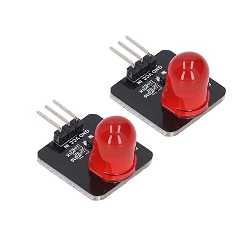 LED Module, Chip Bulb Digital TTL 10Pcs 10mm Wide Application for Indicator Lights (MRB050A Red)
